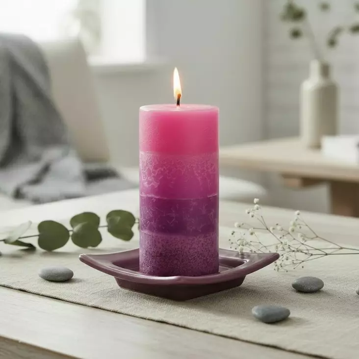 Kynttilänalunen, luumu - Keraamiset kynttilänaluset - 42032-716 - 1