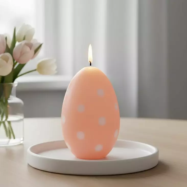 Munakynttilä, aprikoosi - Pääsiäiskynttilät - 14017P06 - 1