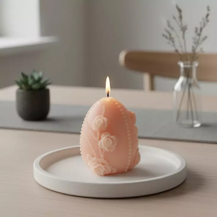 Munakynttilä, soijavaha, aprikoosi - Soijavahakynttilät - 281401706 - 1