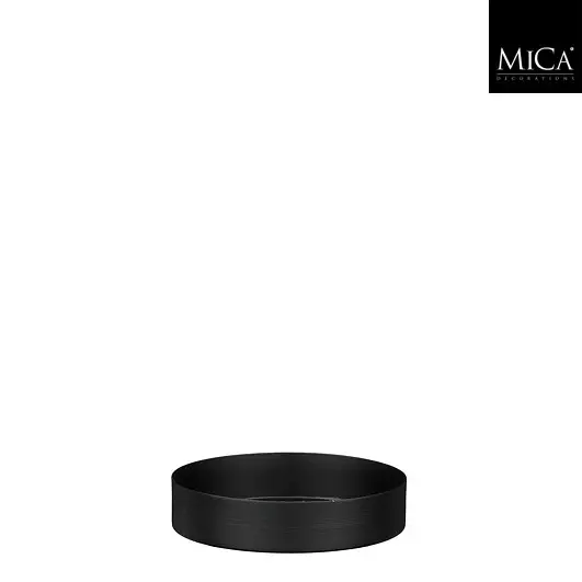 Passo musta kynttilänalunen 12,5 cm - Metalliset kynttilänaluset - 40-1149066 - 1