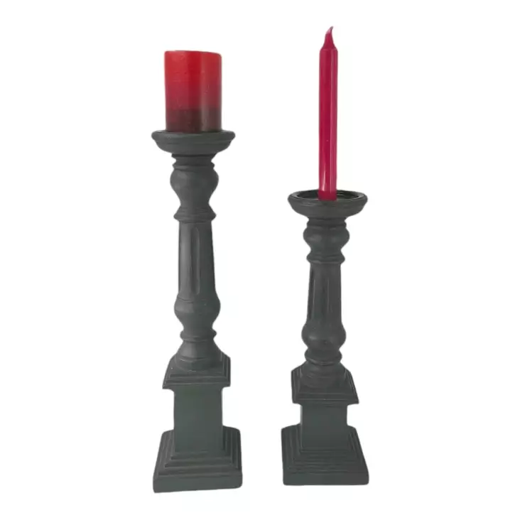 Pylväs kynttilänjalka puuta, 45,5 cm, korkea - Kynttilänjalat pöytäkynttilöille - 4094626 - 1