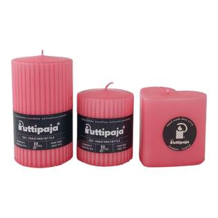 Sydänkynttilä, raparperi - Sydänkynttilät - 1410807 - 2