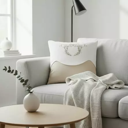 Hertta-tyynynpäällinen, beige - Sisustustekstiilit ja tyynynpäälliset - 440004-27 - 1