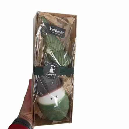 Lahjapaketti Saunatonttu & Tervakuusi, vihreä - Valmiit lahjapaketit - 7912144717 - 2