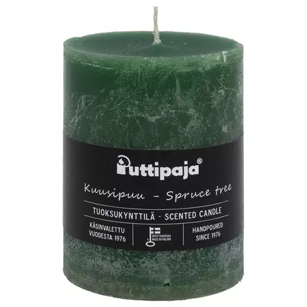 Läpivärjätty tuoksukynttilä 10cm, Kuusipuu - Tuoksukynttilät - 2000467 - 2