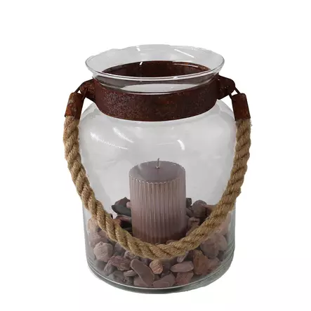 Natasja-lasilyhty, 19 cm - Lasilyhdyt ja hurrikaanit - 396097 - 2