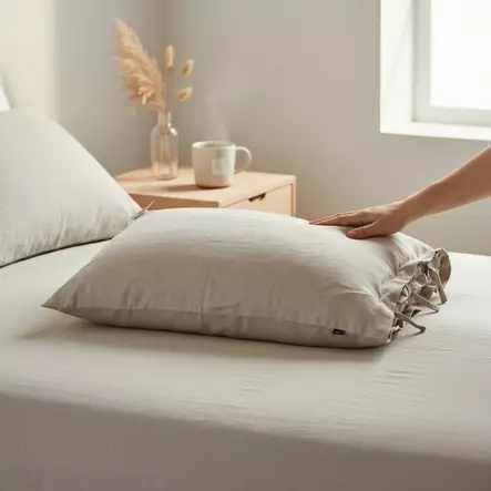 Tyynynpäällinen, puuteri - Sisustustekstiilit ja tyynynpäälliset - 440014-27 - 1