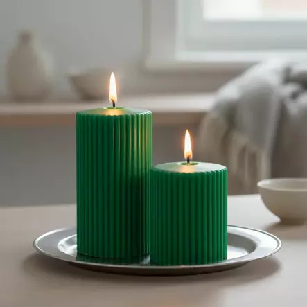 Vekkikynttilä, havunvihreä - Vekkikynttilät - 14603V-37 - 1