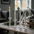 Adventtikruunukynttilät, vihreät numerot ja koristeet 4 kpl/pkt - Adventtikynttilät - 29013-ad-17 - 2