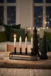 Dip dye Adventti -kruunukynttiläpakkaus, sammal 4kpl/pkt - Adventtikynttilät - 19013-ad-17 - 9