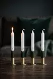 Dip dye Adventti -kruunukynttiläpakkaus, sammal 4kpl/pkt - Adventtikynttilät - 19013-ad-17 - 8