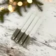 Dip dye Adventti -kruunukynttiläpakkaus, sammal 4kpl/pkt - Adventtikynttilät - 19013-ad-17 - 2