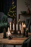 Dip dye Adventti -kruunukynttiläpakkaus, sammal 4kpl/pkt - Adventtikynttilät - 19013-ad-17 - 2