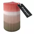 Dip dye vekkikynttilä terra, kaakao, sammal 12 cm - Dip dye -raitakynttilät - 14604V-552617 - 3