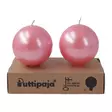 Helmiäishohto pallokynttilä, raparperi, 2 kpl/pkt - Metallihohtokynttilät - 1902007 - 3
