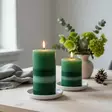 Villasukkaraitakynttilä, 10cm, Metsän rauha - Raidalliset pöytäkynttilät - 16704VS-1737 - 6
