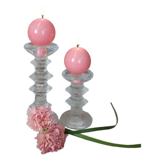 Loiste-pallokynttilä, raparperi, 2 kpl/pkt - Loistekynttilät - 2602007 - 1