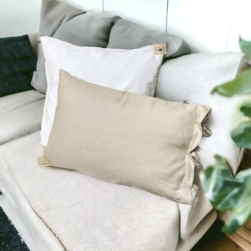 Tyynynpäällinen, puuteri - Sisustustekstiilit ja tyynynpäälliset - 440014-27 - 1