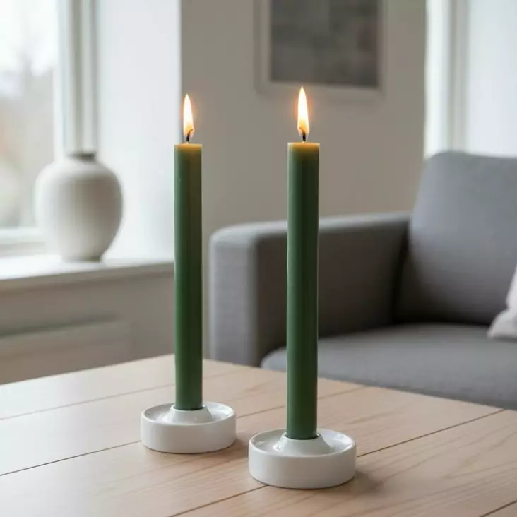 Läpivärjätty kruunuputti 34 cm, havunvihreä - Läpivärjätyt kruunuputit - 1500837 - 1