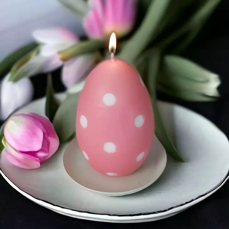 Munakynttilä, raparperi - Pääsiäiskynttilät - 14017P07 - 1