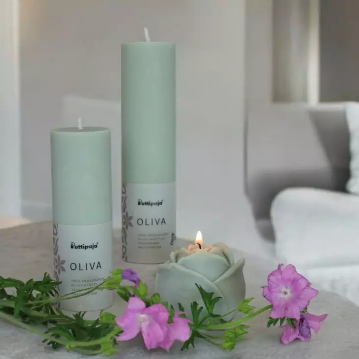 Oliva oliivivahakynttilä, vihreä - Oliva-oliivikynttilät - 2710517 - 1