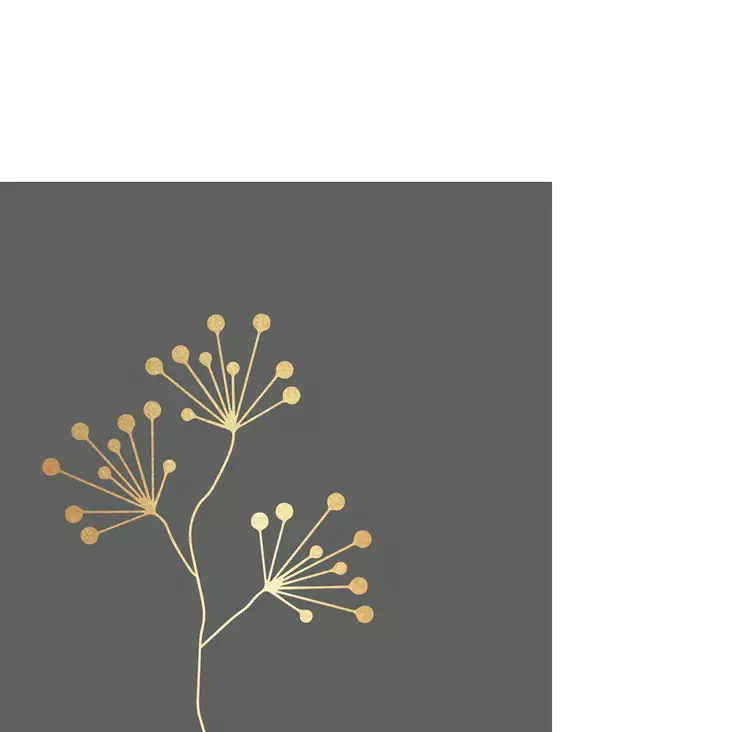 Pure Gold Berries anthracite Napkin 25x25 cm - Servietit - 9140-125001417 - 1