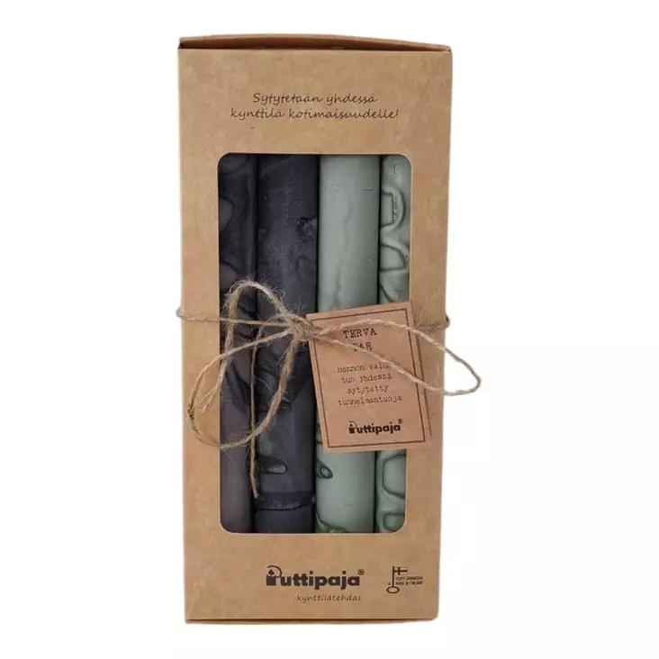 Tervakruunu pakkaus 4 kpl, harmaa-vihreä - Tervakruunut - 12013-4-2817 - 1