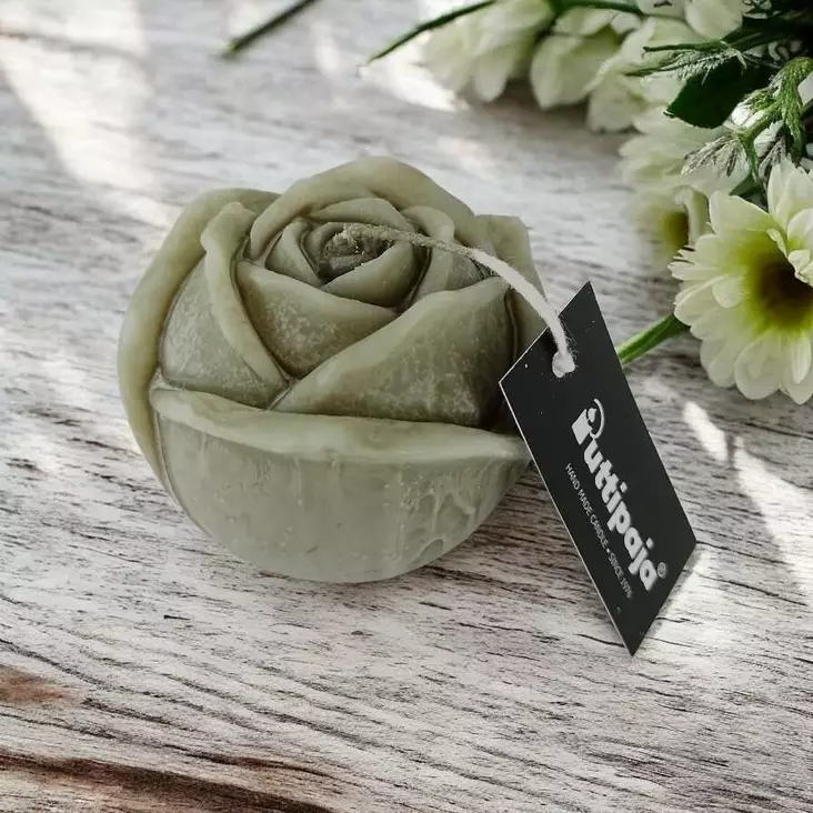 Tervaruusu-kynttilä, vihreä - Tervakynttilät - 1206017 - 1