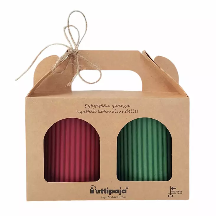 Vekkikynttilä lahjapakkaus, viini ja sammal - Vekkikynttilät - 792014-13-17 - 1