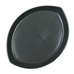 Hassel-alunen, musta, 28x23 cm - Keraamiset kynttilänaluset - 42069-918 - 2