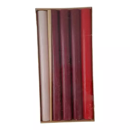 Kruunuputti II-laatu, 10 kpl, joulun sävyjä - Kynttilä OUTLET - 8015008 - 2