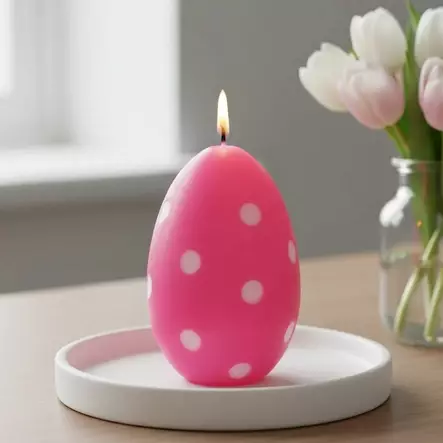 Munakynttilä, pinkki - Pääsiäiskynttilät - 14017P38 - 1