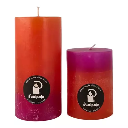 Raitakynttilä tikkari, oranssi - Raidalliset pöytäkynttilät - 16704-ti-1038 - 2