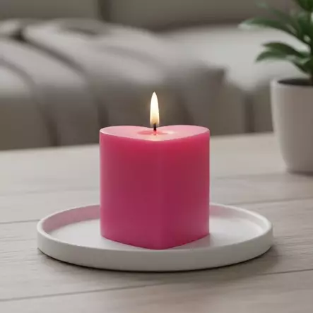 Sydänkynttilä, pinkki - Sydänkynttilät - 1410838 - 1