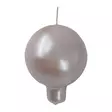 Helmiäishohto pallokynttilä, puuteri, 2 kpl/pkt - Metallihohtokynttilät - 19020128 - 2