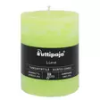Puttipaja-merkkinen lime-tuoksukynttilä, jossa on musta etiketti. Etiketissä lukee 'Lime', 'Tuoksukynttilä - Scented candle' sekä 'Käsinvalettu vuodesta 1976'. - Tuoksukynttilät - 2000418 - 2