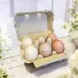 Munakynttilät, 6 kpl, Puuterilajitelma - Pääsiäiskynttilät - 14016MR-6-28 - 1