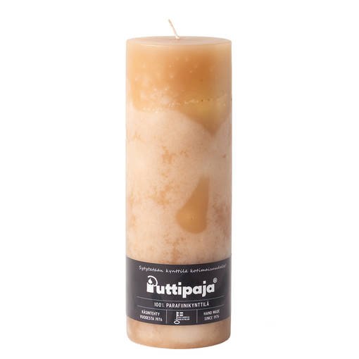 Läpivärj. PK 7x20cm, beige - Yksiväriset pöytäkynttilät - 1570688 - 1