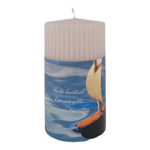 Mietelause 7x12 cm kaarnavene, puuteri - Mietelausekynttilät - 291460428 - 1