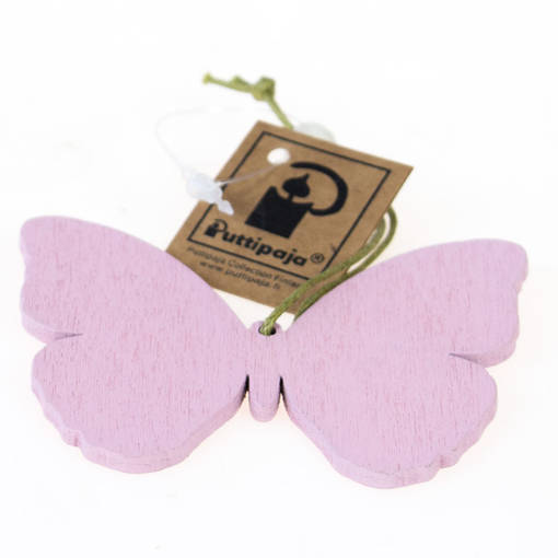 Puinen perhonen, roosa - Ripustettavat koristeet - 544312-08 - 1