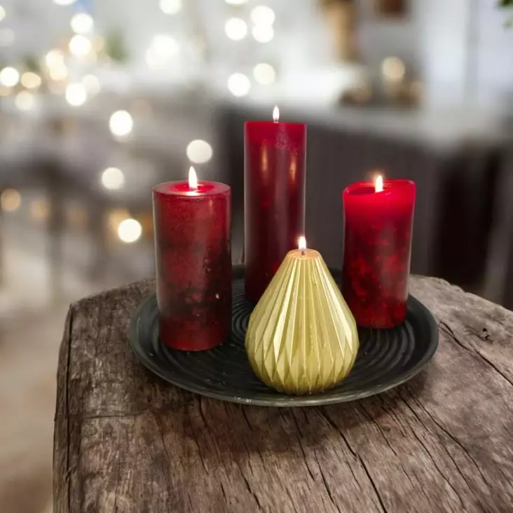 Alumiini kynttilälautanen antrasiitti musta 30 cm - Kynttilälautaset - 4098418 - 1