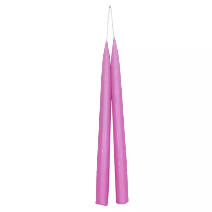 Antiikkikynttilä 30 cm, pinkki - Antiikkikynttilät - 1401038 - 1