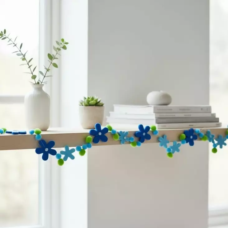 Huopakukkaköynnös 120cm - Pakettikoristeet - 352059-608 - 1