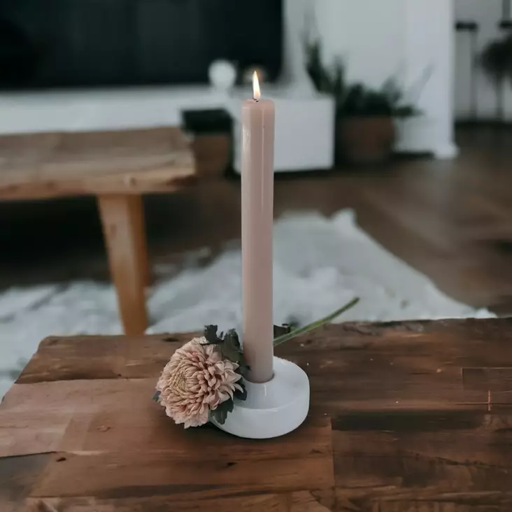 Läpivärjätty kruunuputti 34 cm, puuteri - Läpivärjätyt kruunuputit - 1500828 - 1