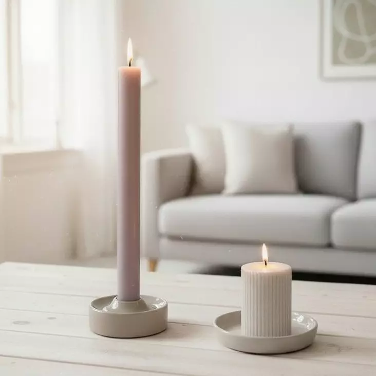 Läpivärjätty kruunuputti 34 cm, puuteri - Läpivärjätyt kruunuputit - 1500828 - 1