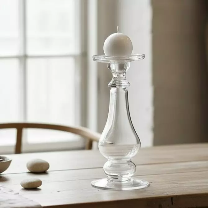 Lasikynttilänjalka, 31 cm - Kynttilänjalat pöytäkynttilöille - 403368 - 1