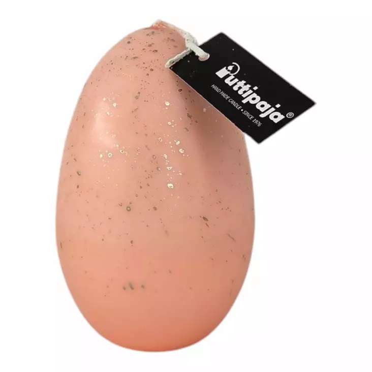 Munakynttilä aprikoosi shampanja roiskeella - Pääsiäiskynttilät - 14017MR-06-28 - 1