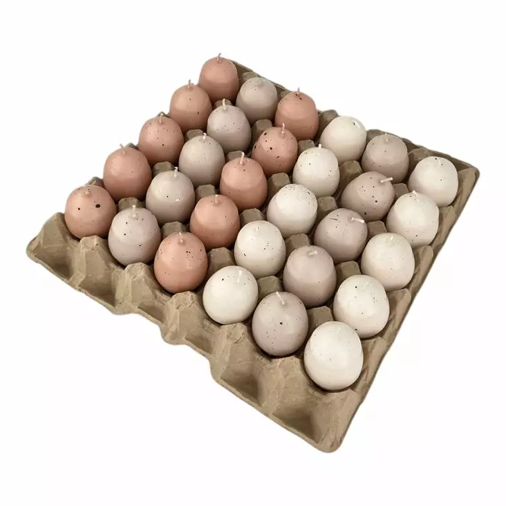 Munakynttilät, 30 kpl, Puuterilajitelma - Pääsiäiskynttilät - 14016MR-30-28 - 1