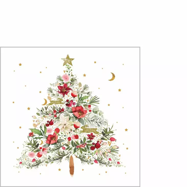 Servietti Beautiful Christmas Tree 25x25cm - Servietit - 9140-325003128 - 1