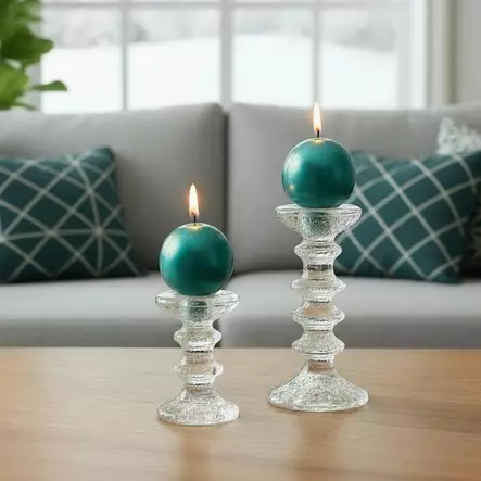 Jalallinen pallokynttilä, metallihohto petrooli 2kpl/pkt - Metallihohtokynttilät - 1902039 - 1